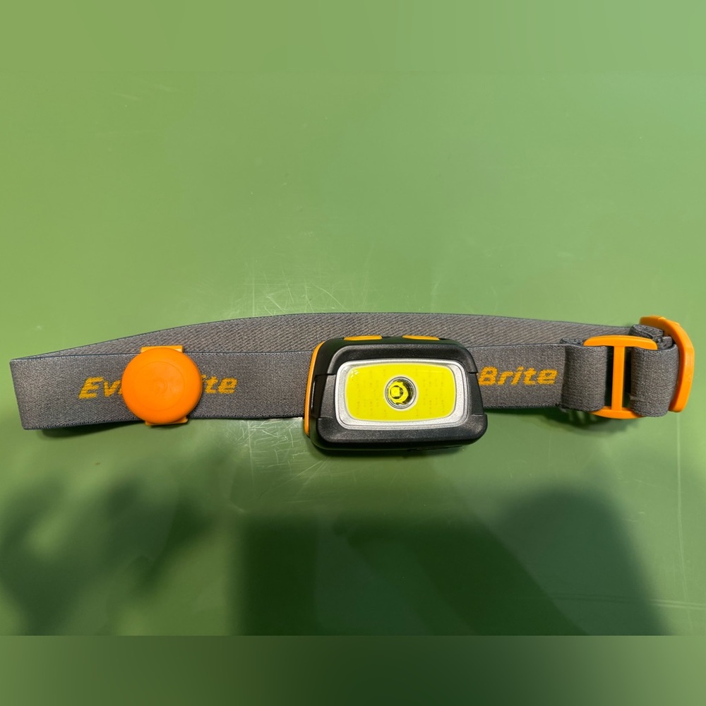 Head lamp. Back light & front light. Red, white and green light. Everbrite